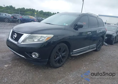 2014 Nissan Pathfinder Platinum из США, поврежденный, VIN 5N1AR2MMXEC616504